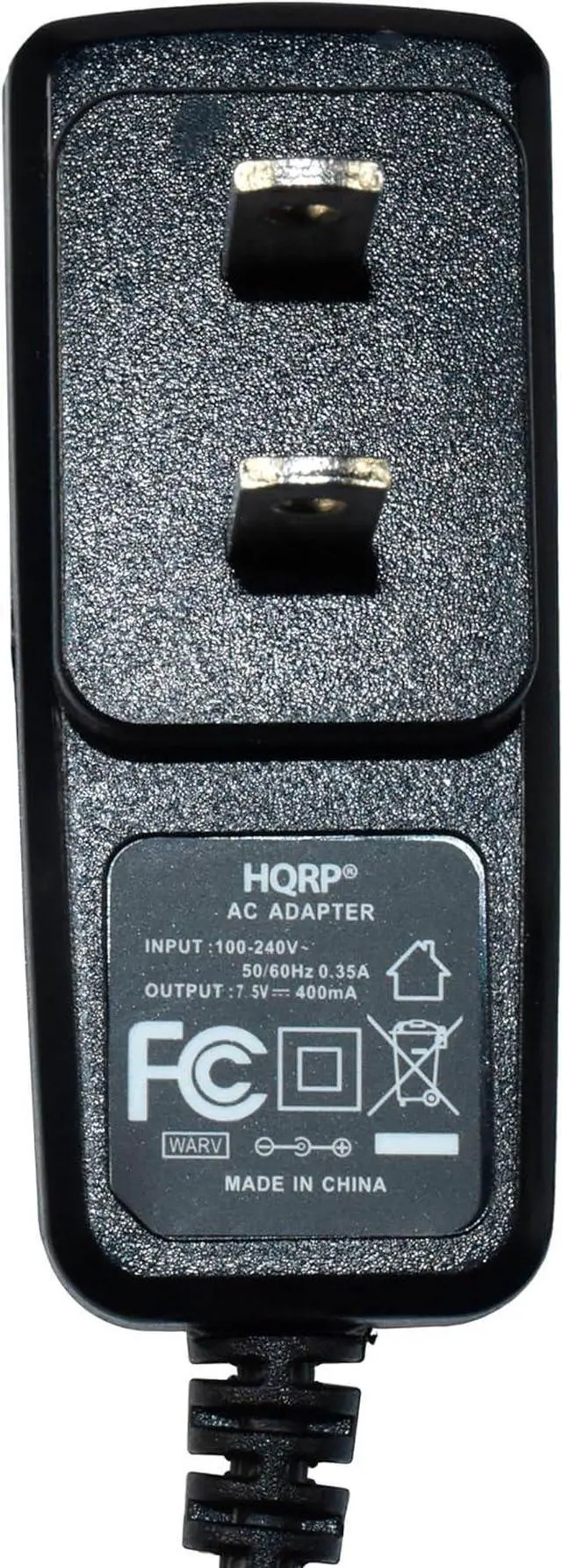 Alt view image 3 of 6 - 7.5V AC Adapter Compatible with Casiotone AD-1 AD-1U SA-25 SA-5 SA-38 SA-39 SA-75 SA-6 SA-65 SA-67 MT-100 MT-210 Power Supply Cord PSU Casio Keyboard