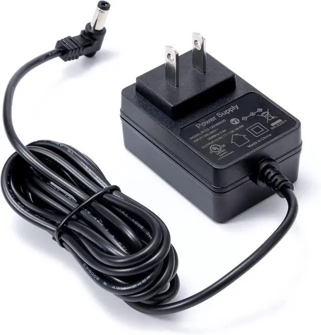 Main image of 6.5ft 12V 2A Power Supply 2M Cable 90 Degree 12V 2A Wall Charger Adapter 100-240V Input AC DC Adapter for Led Light Strip Light Monotor CCTV Camera GPS Webcam Router 5.5x2.1mm