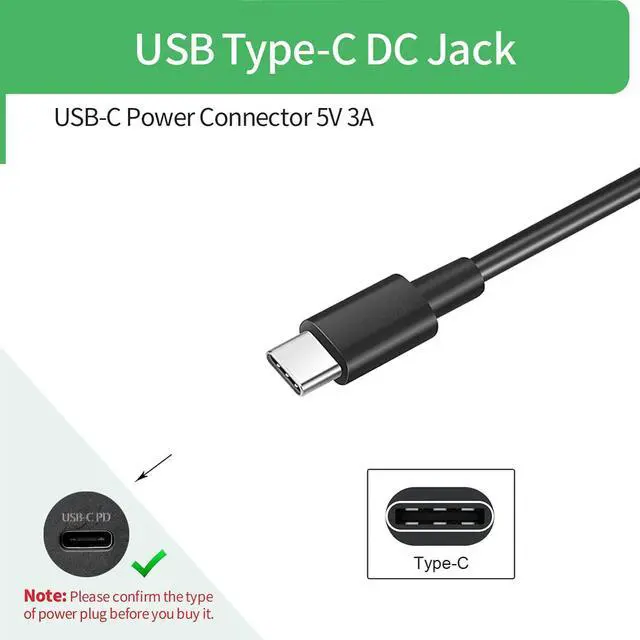 Alt view image 4 of 7 - 5V 3A USB C/Type-C Power Supply Adapter 5 Volt 3000mA Power Cord Adapter for Raspberry Pi 4 Model B 1GB/2GB/4GB and More 5V 15W Office or Home Devices UL Listed FCC