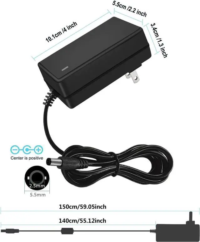 Alt view image 6 of 7 - 12V 3.5Amp DC Power Supply 12V Power Cord 100-240V AC to DC 12Volt 3500mA 3A 2.5A 2A Power Supply Adapter Converter with 5.5x2.5mm/2.1mm US Plug 12 Volt 3.5A Wall Adapter Transformer