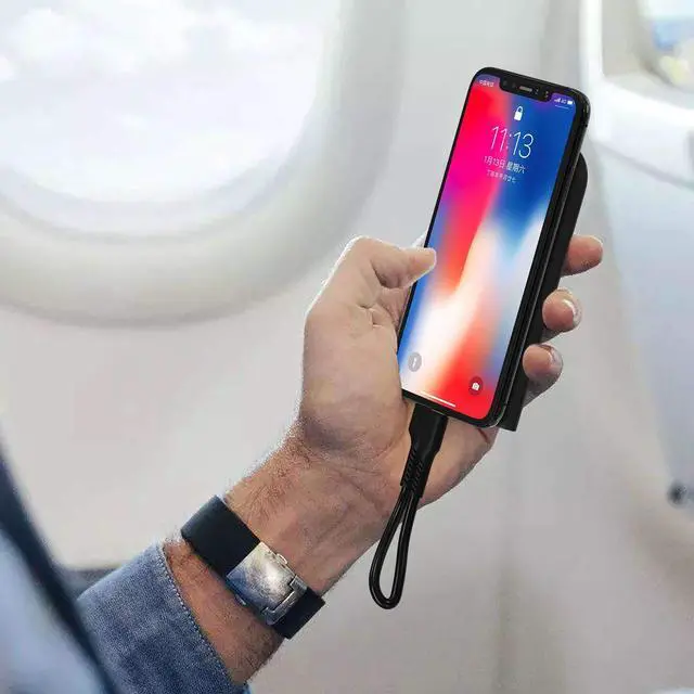 Alt view image 6 of 7 - 4 inch iPhone Charging Cable Short USB to Lightning Cable Small iPhone Charger Cord 5 Pack -Black