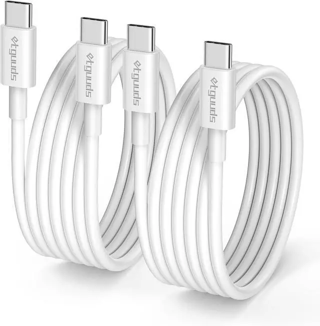 Main image of USB C to USB C Cable (4ft 2Pack) 60W Type C to C Charger Cord Fast Charging for iPhone 16 15 Pro Max/Pro/Plus for MacBook Pro Air/iPad mini Pro Air for  Galaxy S24 S23