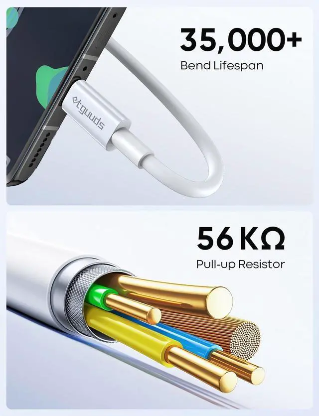 Alt view image 7 of 7 - USB C to USB C Cable (4ft 2Pack) 60W Type C to C Charger Cord Fast Charging for iPhone 16 15 Pro Max/Pro/Plus for MacBook Pro Air/iPad mini Pro Air for  Galaxy S24 S23