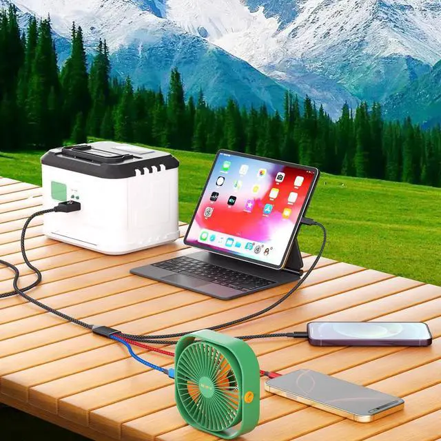 Alt view image 5 of 7 - Travel 4 in 1 Charging Cable 5FT Multi Charging Cable for Multiple Devices USB Cables Phone Charger Cords with Dual IP/Type C/Micro USB Port for iPhone 16/15/14 Series Android Tablets Pad More