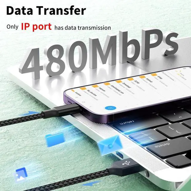 Alt view image 6 of 7 - Travel 4 in 1 Charging Cable 5FT Multi Charging Cable for Multiple Devices USB Cables Phone Charger Cords with Dual IP/Type C/Micro USB Port for iPhone 16/15/14 Series Android Tablets Pad More