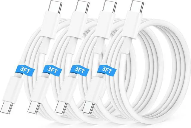 Main image of USB C to USB C Cable 3FT for  iPhone 17 16 Charger Cord 4Pack 60W C to C Cable Fast Charging Wire for iPhone 16 15 Pro Plus Pro Max iPad Pro/Air MacBook Pro/Air for Galaxy S24 S23 and More