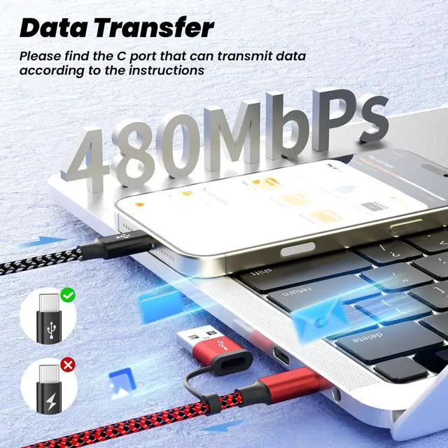 Alt view image 5 of 7 - Travel Essentials 4in2 Multi Charging Cable for  Watch Charger USB A/C to Dual Type C/IP/iWatch Charger Travel Chargers for Multiple Devices Compatible with iWatch Series&iPhone 16-12 5FT
