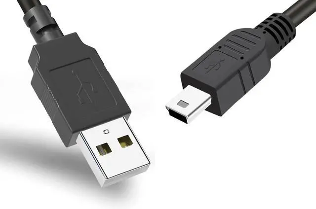 Alt view image 2 of 5 - Mini USB Cable for GoPro Hero 4 3 2 1-3ft Camera Data Sync and Charging Cord USB A to Mini B Fast Charger Cord for Gopro Hero 3+ Silver Black White