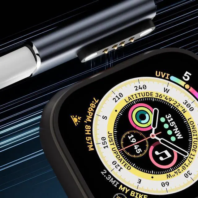 Alt view image 4 of 6 - Replacement Charging Cable for 7.62mm 4-Pin Devices Smart Watch Charger Cable Universal 4 Pin 7.62mm Magnetic Suction USB Charging Adapter for Smart Watch