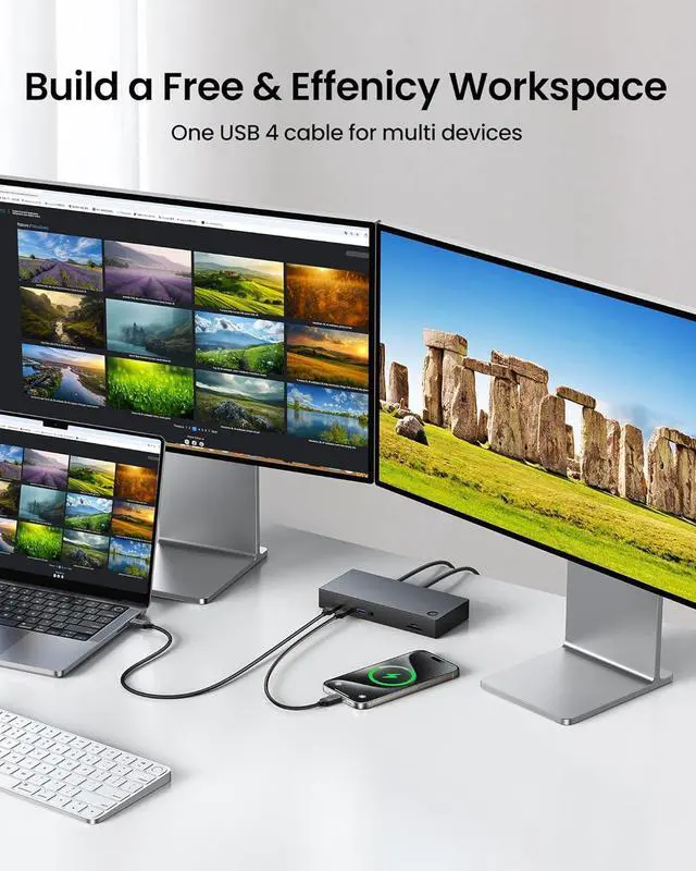 Alt view image 7 of 7 - USB 4 Cable [USB-IF Certified] for Thunderbolt 4 Cable 3.3FT 40Gbps Data Sync 8K/5K@60Hz 240W USB C Thunderbolt Cable 1M Compatible for MacBook SSD iPhone 16/15 Docking eGPU Monitor