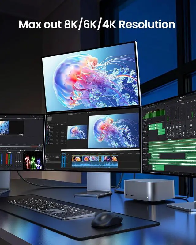 Alt view image 5 of 7 - USB 4 Cable [USB-IF Certified] for Thunderbolt 4 Cable 3.3FT 40Gbps Data Sync 8K/5K@60Hz 240W USB C Thunderbolt Cable 1M Compatible for MacBook SSD iPhone 16/15 Docking eGPU Monitor