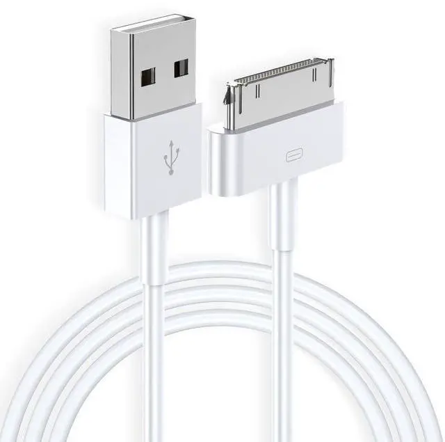Main image of iPhone 4S Charger Cable 30-Pin USB Charging & Data Sync Cord Compatible with iPhone 4/4S iPad 2/3 iPod Classic/Nano/Touch  Durable USB Cable for  30-Pin Devices (3FT)