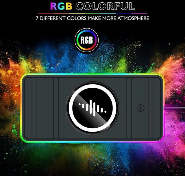 Alt view image 7 of 7 - Magnetic Wireless Car Charger Pad RGB 15W Wireless Car Charging Pad for Magsafe Wireless Charger for Car iPhone 16 15 14 13 12 11 Pro Max for  Galaxy S24/23/S22/S22+/S22 Ultra