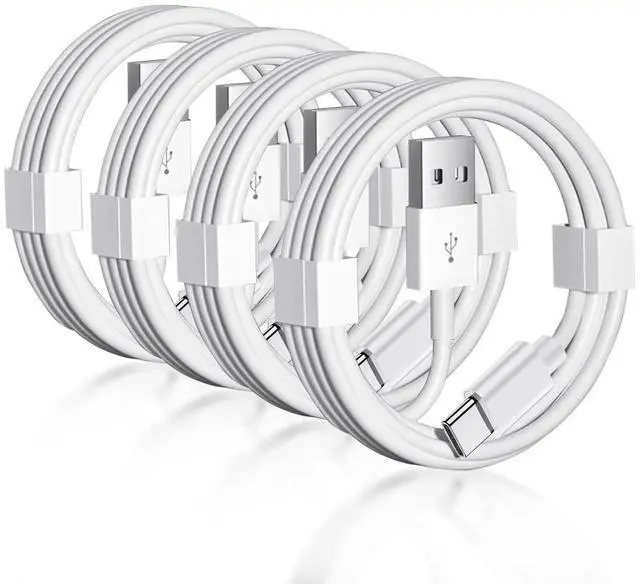 Main image of 4 Pack Car Carplay Cable for iPhone 17 Air/16e 16 15 USB A to USB C Cable for iPhone 16 15 Pro Max 16 15 Plus for Carplay USB C iPad usb C Cables iPad Pro Air 5th 4th Mini 6th Gen Charger Cord