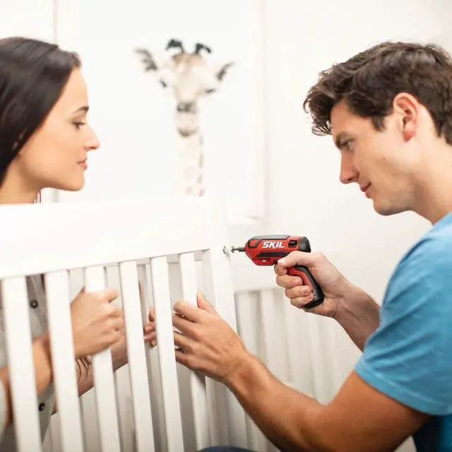 Alt view image 5 of 6 - SKIL Rechargeable 4V Cordless Screwdriver Includes 9pcs Bit 1pc Bit Holder USB Charging Cable - SD561801