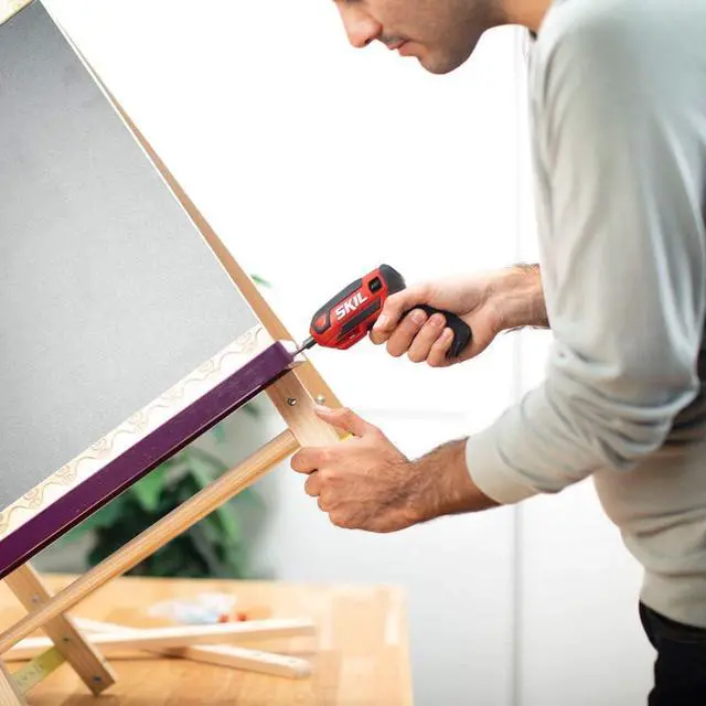 Alt view image 6 of 6 - SKIL Rechargeable 4V Cordless Screwdriver Includes 9pcs Bit 1pc Bit Holder USB Charging Cable - SD561801