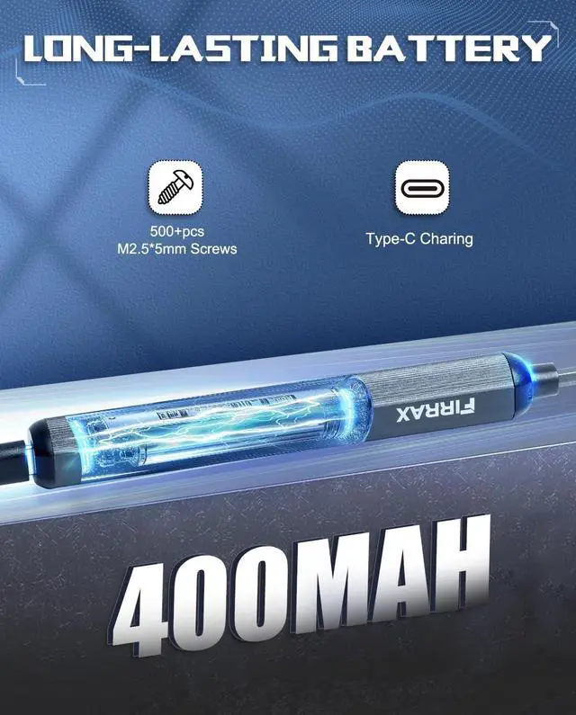 Alt view image 3 of 7 - Mini Electric Screwdriver 3.7V 76-in-1 Small Precision Electric Screwdriver Set with 5 Torque Levels S2 Magnetic Bits LED Lights Power Screwdriver Repair Tool Kit for Laptop/Phone/Camera