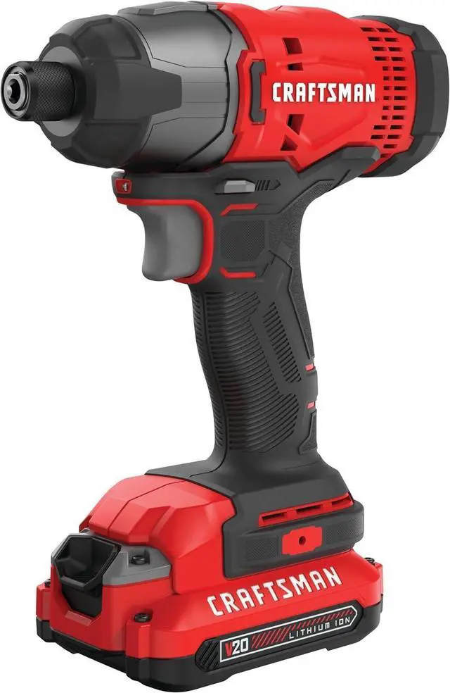 Main image of 20V MAX Impact Driver Kit 1/4 Inch 2 800 RPM LED Work light Battery and Charger Included (CMCF800C1)