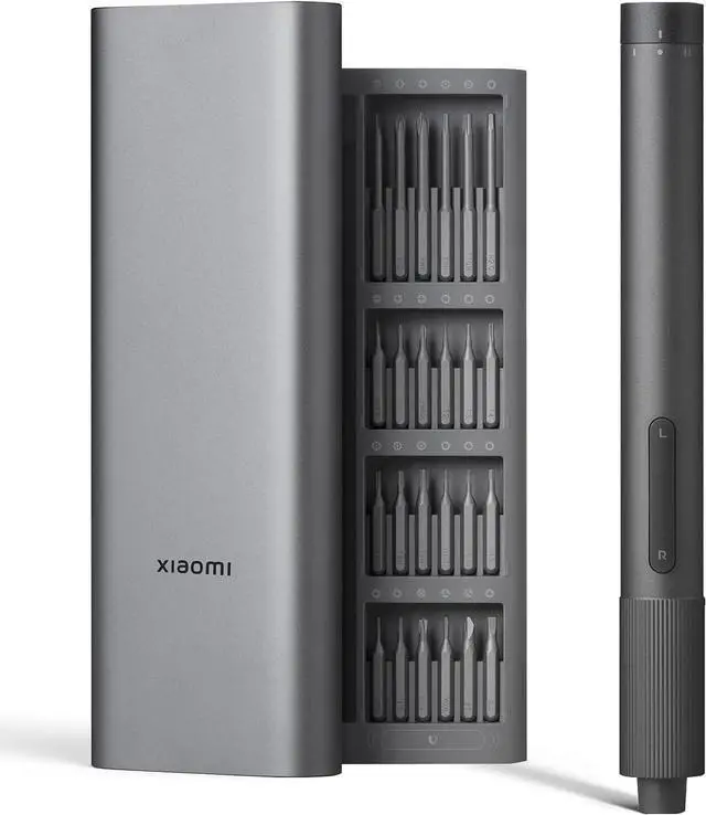 Main image of Xiaomi Electric Precision Screwdriver All-metal Gearbox Powerful Magnetic Motor Rechargeable Lithium Battery S2 Steel Screwdriving Bits Type-C Charging Aluminium Alloy Case (Power Screwdriver)