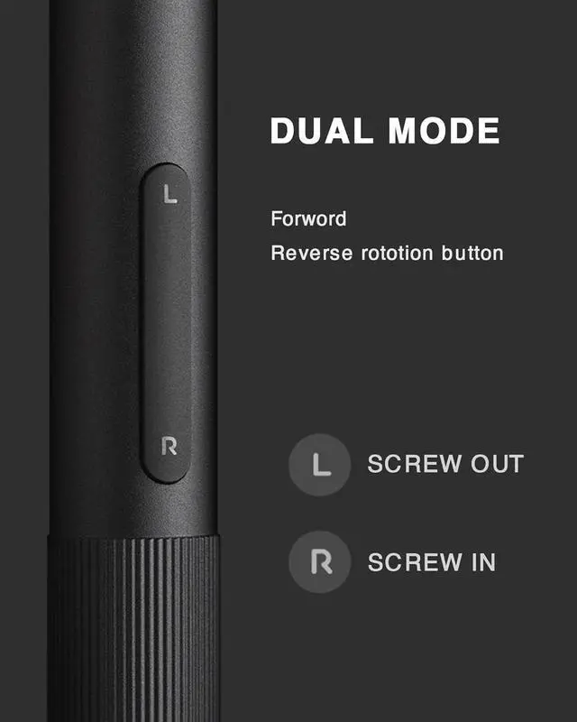 Alt view image 5 of 7 - Xiaomi Electric Precision Screwdriver All-metal Gearbox Powerful Magnetic Motor Rechargeable Lithium Battery S2 Steel Screwdriving Bits Type-C Charging Aluminium Alloy Case (Power Screwdriver)