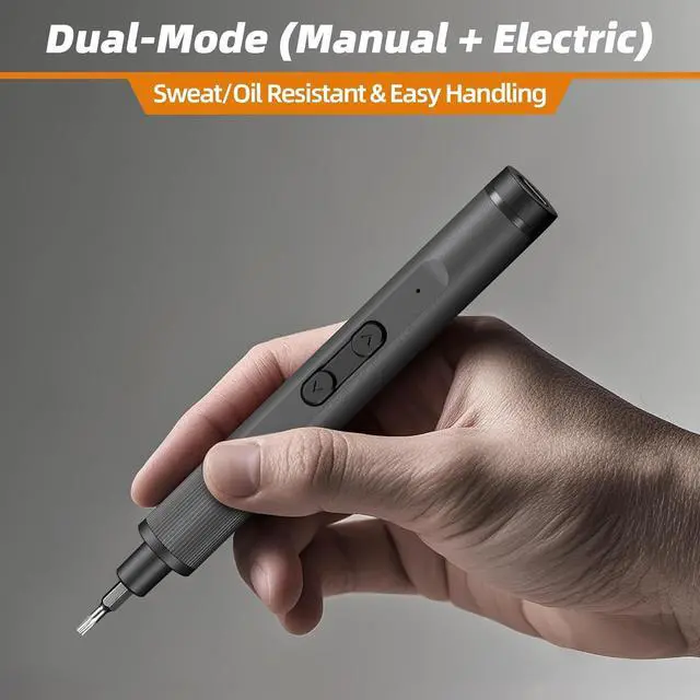 Alt view image 4 of 7 - Mini Electric Screwdriver Set 24-in-1 3.7V Precision Screwdriver Set USB-C Rechargeable Small Electric Screw Driver for Phone Camera Laptop Watch Metal Bits for Home DIY Projects