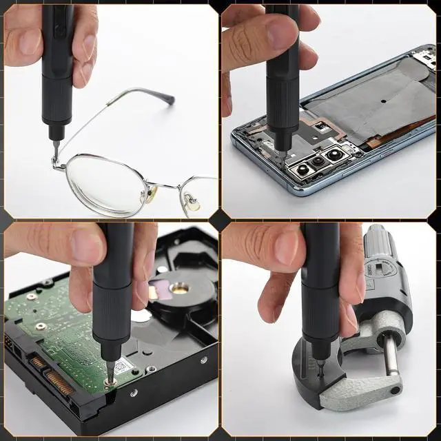 Alt view image 7 of 7 - Mini Electric Screwdriver Set 24-in-1 3.7V Precision Screwdriver Set USB-C Rechargeable Small Electric Screw Driver for Phone Camera Laptop Watch Metal Bits for Home DIY Projects