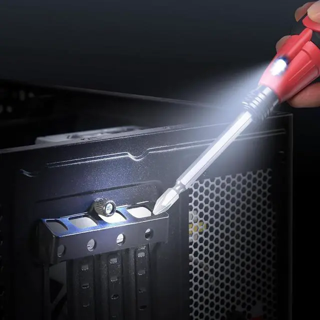 Alt view image 7 of 7 - Electric Screwdriver Set Rechargeable Cordless Screwdriver Power Screwdriver Small Repair Tool Kit with LED Light 1/4 Bit Holder for Phones Glasses Camera Laptop