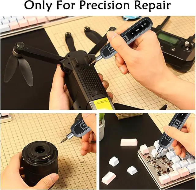 Alt view image 6 of 6 - Electric Screwdriver Set 180 In 1 Electric Precision Screwdriver Set with 160 Magnetic Bits Magnetic Storage Power Screwdriver Repair Tool Kit for Computer Phone Laptop & Electronics Repair