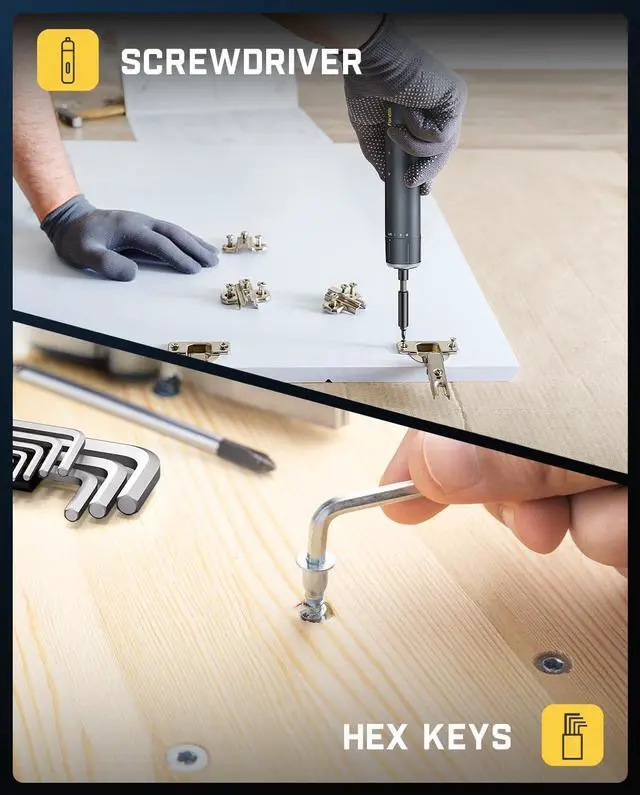 Alt view image 2 of 7 - S1 NEX Studio Electric Screwdriver Tool Kit 3 Torque Settings Max 6N.m 10 Magnetic Bits 7 Types Tools Hex Keys Spanner Claw Hammer Household Tool Kits for Home Repairs Idea DIY