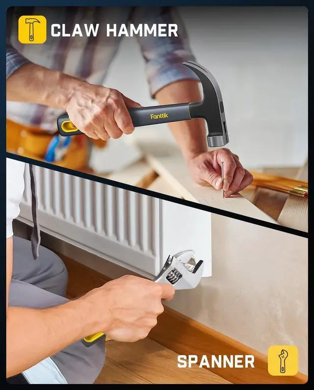 Alt view image 3 of 7 - S1 NEX Studio Electric Screwdriver Tool Kit 3 Torque Settings Max 6N.m 10 Magnetic Bits 7 Types Tools Hex Keys Spanner Claw Hammer Household Tool Kits for Home Repairs Idea DIY