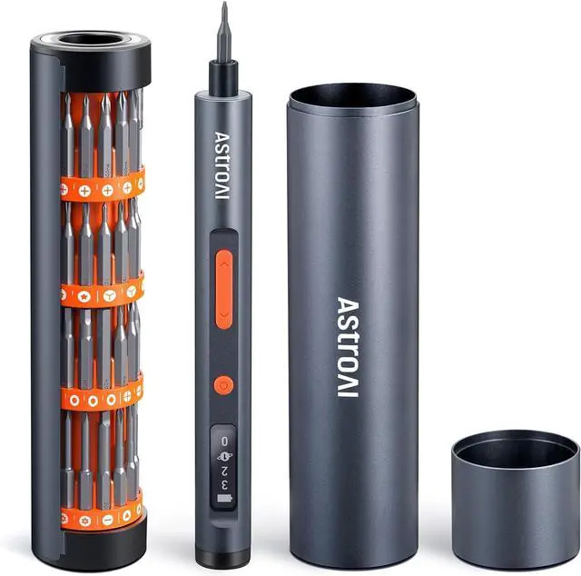 Main image of ES60 3.7V Mini Electric Screwdriver 63-in-1 Electric Screwdriver Cordless Set with 60 Magnetic Bits Rotatable Magnetic Storage Repair Tool Kit for Phone Camera Laptop Watch