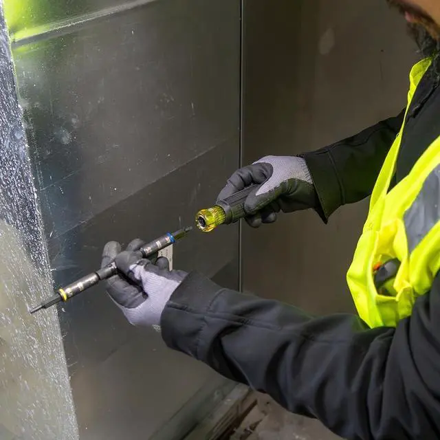 Alt view image 7 of 7 - Klein Tools 32527HD KNECT 11-in-1 HVAC Multi-Bit Screwdriver/Nut Driver Impact Rated with Phillips Slotted Square and Schrader Bits