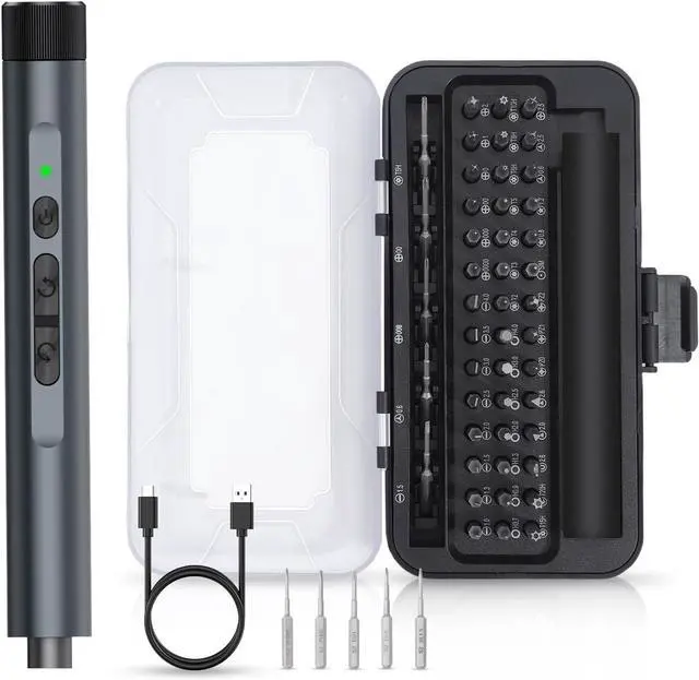 Main image of 49-in-1 Mini Electric Screwdriver 3.6V Precision Screwdriver Set with 47 Magnetic Bits LED Lights Rechargeable Repair Tool Kit for Phone PC Laptop Watch DIY