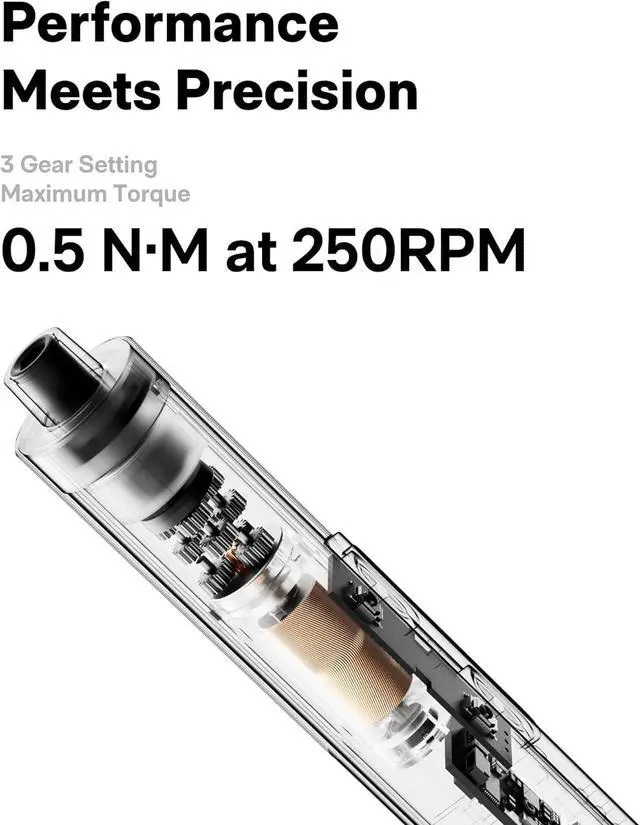 Alt view image 6 of 7 - SNAPBLOQ? S-A01 3.7V Mini Electric Screwdriver with 56 Bits & 3 Torque Settings Precision Mini Screwdriver 250RPM Brighter LED Light Repair Tool Kit for Electronics Phone Laptop DIY