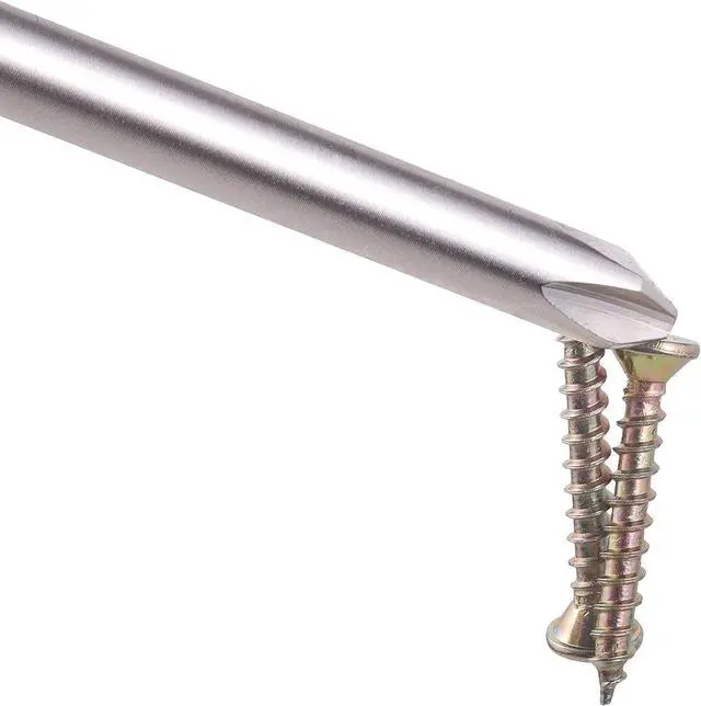 Alt view image 7 of 7 - 30 Pack 1/4 Inch Hex Shank Long Magnetic Screwdriver Bits Set 6 Inch Power Tools(Slotted+Cross+Square +Torx)