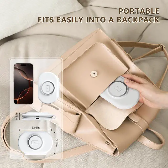 Alt view image 6 of 7 - 2025 Traveling Portable Wireless Mag-Safe Fast Charging Station Magnetic 3 in 1 Charger for iPhone 16 15 14 13 12 Pro Max Plus  Watch Series & Air pods 4 3 2 Pro-Gifts for Family