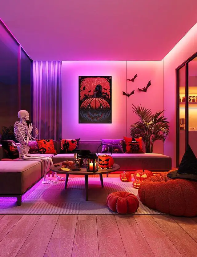 Alt view image 2 of 7 - RGBIC Pro LED Strip Lights 32.8ft Color Changing Smart LED Strips Works with Alexa and Google Segmented DIY Music Sync WiFi and App Control LED Lights for Bedroom Home Decor