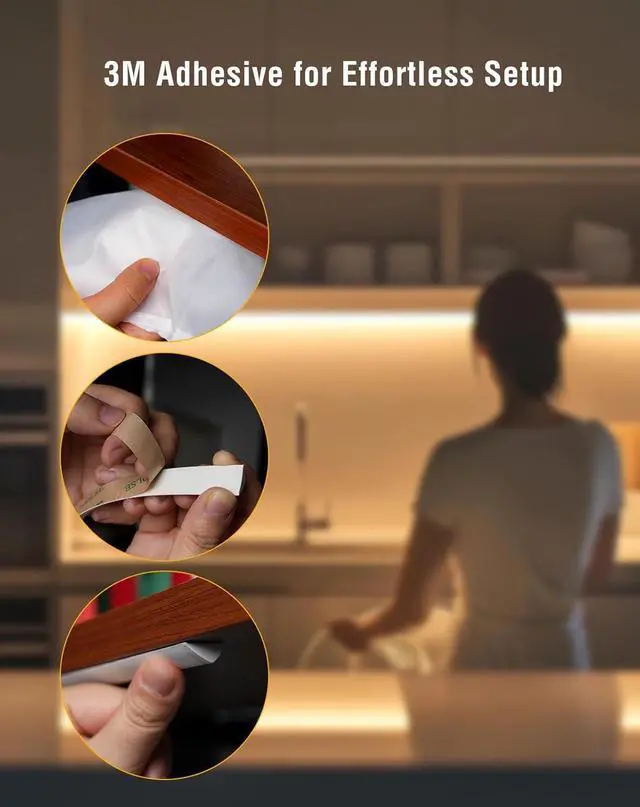 Alt view image 6 of 7 - Under Cabinet Lighting LED Strip - 24V Flexible Under Shelf Light with Adhesive Backing 5000K Cool White 810LM/M LED Strip for Closet Pantry 24in/2ft (Cut-to-Size) Hardwired No Power Supply