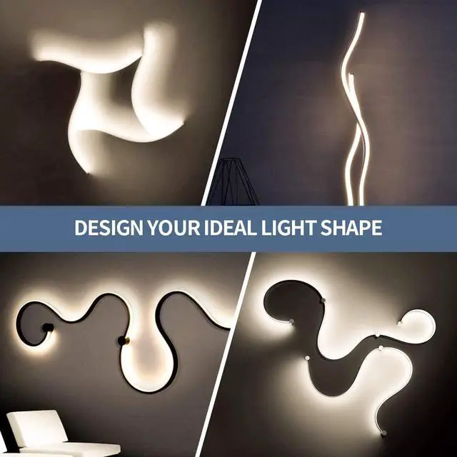 Alt view image 6 of 7 - Led Strip Lights 65.6ft Warm White Dimmable Led Light Strip Flexible Rope Lights Kits with 24v Etl Power Supply Adhesive Clips Dimmer Switch and Connectors for Indoor Decor