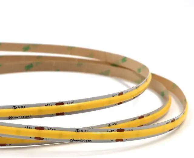 Alt view image 7 of 7 - 16.4ft COB LED Strip Lights CCT 2700K-6500K UL-Listed 24V Dimmable LED Light CRI 93 2400LEDs Super Bright LED Tape Lighting with 60W LED Driver ETL-Listed and Remote Controller