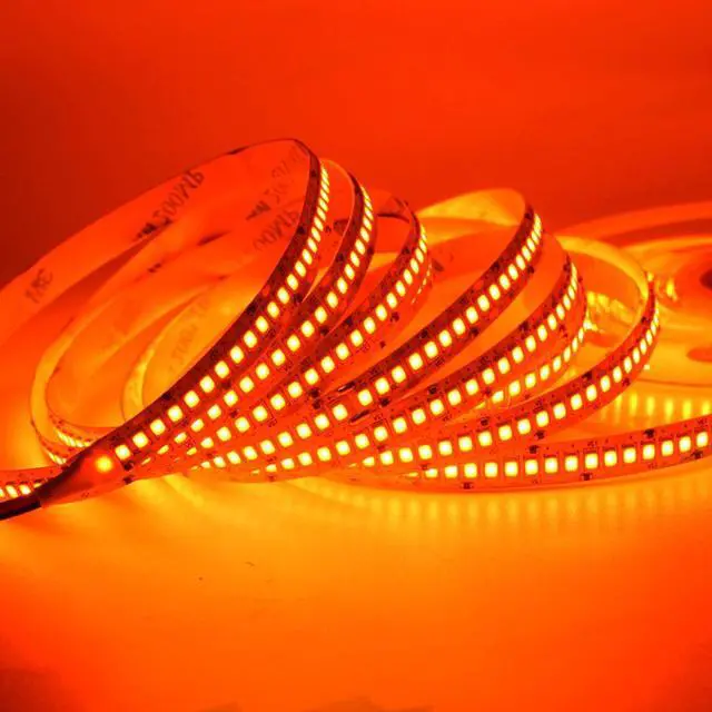 Alt view image 2 of 7 - LED Strip Lights SMD 2835 LED Strip DC12V 1200LEDs 16.4Ft 26000LM High Density LED Light Strips Waterproof IP65 3 Times Brightness Than SMD3528 LED Strip Orange