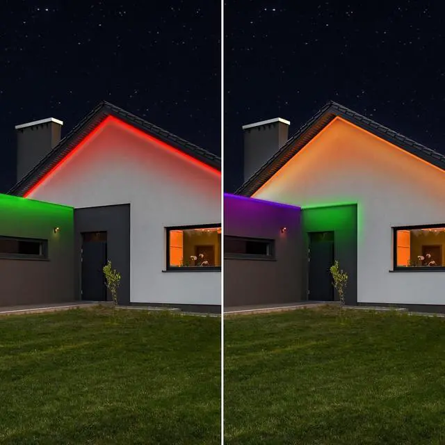 Alt view image 7 of 7 - 32ft Color Changing LED Ultrathin Strip Light Flexible Cuttable 16 Preset Colors Adjustable Brightness & Effects Remote Control Included No Wi-Fi Needed TAPE384/RGB