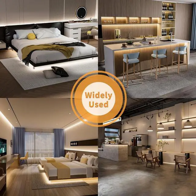 Alt view image 7 of 7 - COB LED Strip Light 3087LEDs 20ft/6.1m Natural White 4000K CRI90+ Super Bright High Lumen Lead-Free Material 24V Flexible LED Tape for Home&Office DIY Lighting Project(Adapter Not Included)