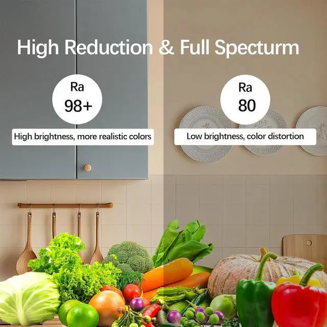 Alt view image 4 of 7 - COB LED Strip Light 16.4ft Warm White 6000K CRI93+ Super Bright High Lumen Dimmable 24V Flexible LED Tape Light with RF Remote for Cabinets Bedroom&Office DIY Lighting