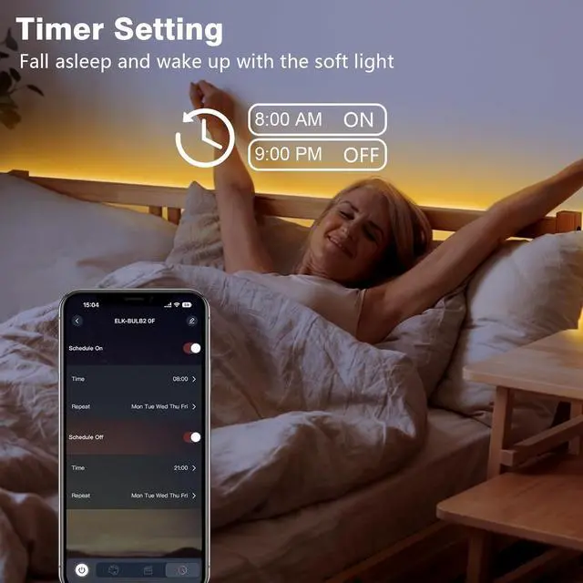 Alt view image 6 of 7 - White LED Strip Lights Upgraded 100ft Dimmable 2700K-6500K Bright 24V LED Light Strip with Remote and App Control 1440 LEDs Flexible Tape Lights for Living Room Bedroom Kitchen Ceiling