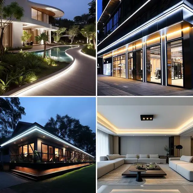 Alt view image 5 of 7 - AC 110V COB LED Strip Lights Outdoor Waterproof 65.6ft 4000K Natural White Super Bright 200W CRI 90+ LED Rope Light IP65 Flexible Cuttable for Bedroom Garden Commercial House