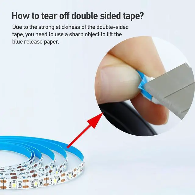 Alt view image 4 of 7 - USB LED Strip Light Cool White 6000K 5V USB Powered 13.12ft/4M 240LEDs Flexible SMD2835 High Brightness No-Waterproof IP20 LED Tape Lights(2pcs x 6.6ft)