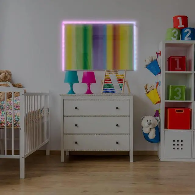 Alt view image 2 of 7 - Multi-Color and Multi-White LED Light Strip 6.5 Foot Customizable Peel and Install Flexible Enhanced Ambiance Remote Control Included Home Decoration Any Room