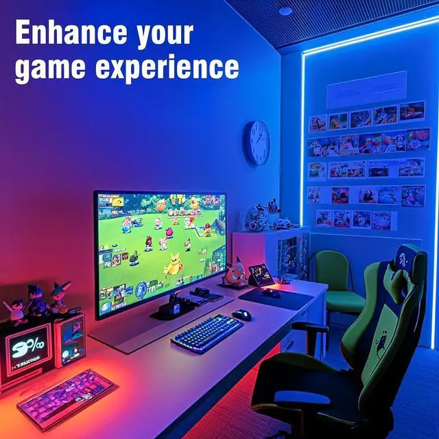 Alt view image 6 of 7 - Led Strip Lights 200ft App Controlled Bluetooth Led Light Strip Sync with Music Color Changing Lighting for Bedroom Home Decoration