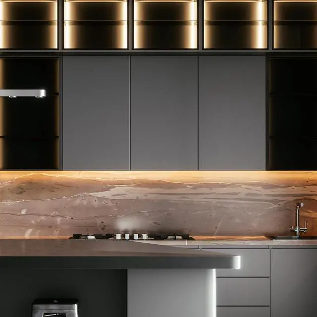 Alt view image 6 of 7 - 16.5 ft. COB LED Strip Light Spool Plug-in Or Hardwired with Power Supply 3000K Warm White Dimmable Self Adhesive Cuttable Rope Tape Light Roll for Bedroom Kitchen and Mirror